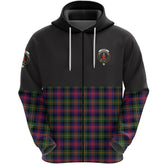 Logan Modern Clan Half Of Tartan Zipper Hoodie